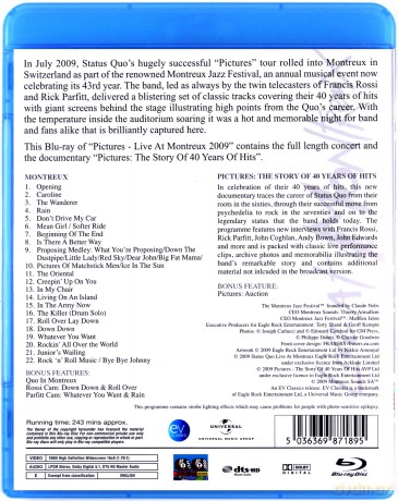Status Quo: Pictures: Live At Montreux 2009 [Blu-Ray]