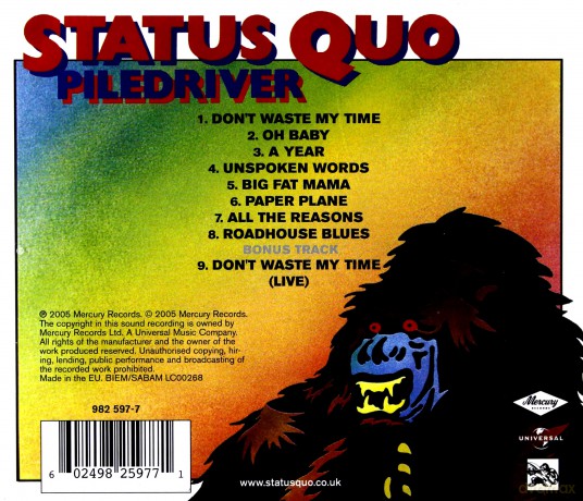 Status Quo: Piledriver [CD]