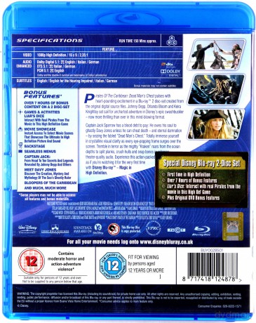 Pirates of the Caribbean: Dead Man's Chest (Piraci z Karaibów - Skrzynia umarlaka) (Disney) [2xBlu-Ray]