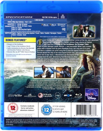 Pirates of the Caribbean: On Stranger Tides (Piraci z Karaibów. Na nieznanych wodach) (Disney) [Blu-Ray]