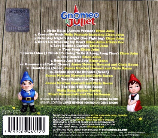 Gnomeo & Juliet soundtrack (Gnomeo i Julia) [CD]