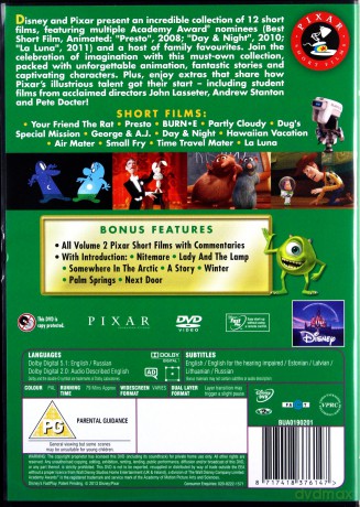 Pixar Shorts Volume 2 [DVD]