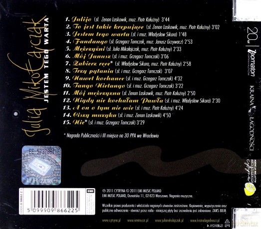Julia Mikołajczak: Jestem Tego Warta [CD]