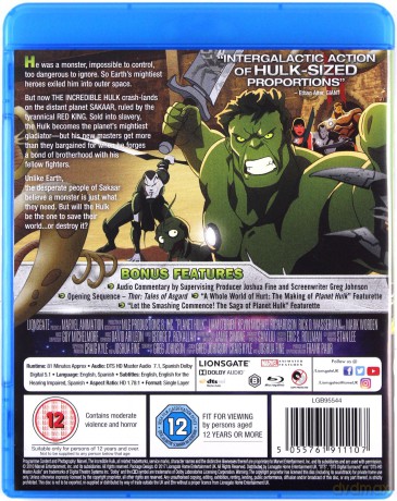 Planet Hulk (Hulk na obcej planecie) [Blu-Ray]