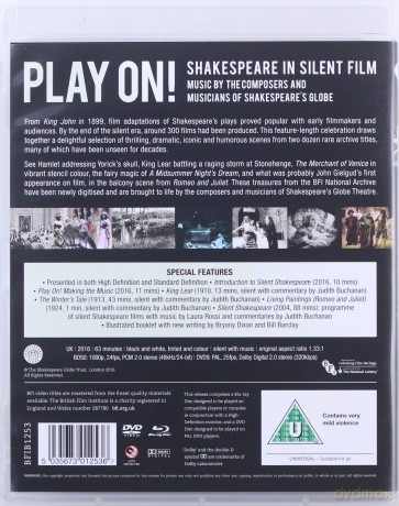 Play On! Shakespeare In Silent Film [Blu-Ray]+[DVD]