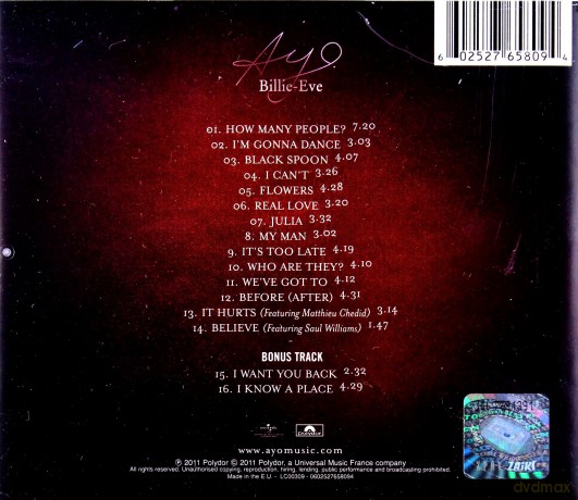 Ayo: Billie-Eve (PL) [CD]
