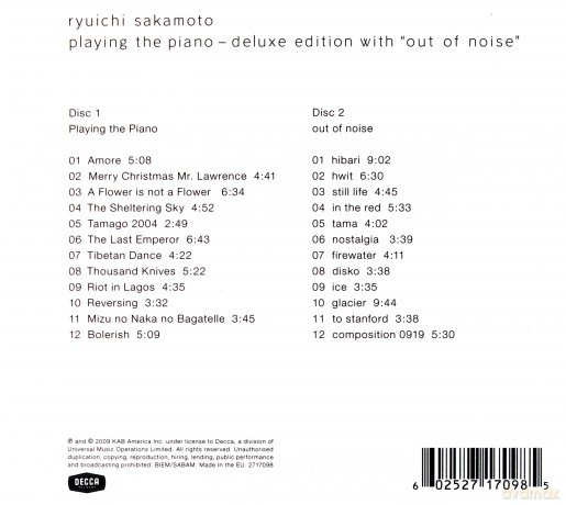 Ryuichi Sakamoto: Playing The Piano [2CD]