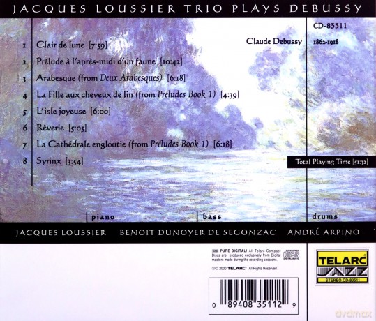 Jacques Loussier Trio: Plays Debussy [CD]