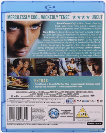 Purple Noon (Plein Soleil) (W pełnym słońcu) [Blu-Ray]