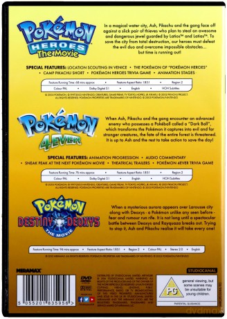 Pokemon Triple Movie Collection [3DVD]