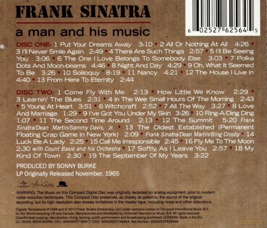 Frank Sinatra: A Man And His Music [2CD]