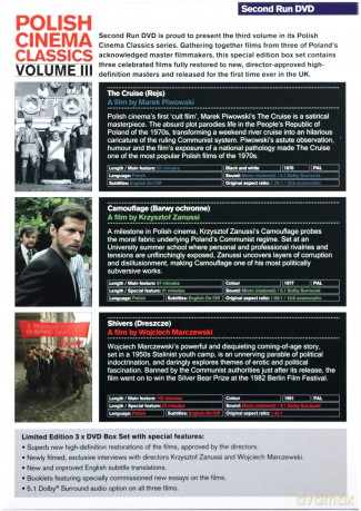 Polish Cinema Classics Vol 3: Barwy ochronne / Dreszcze / Rejs [BOX] [3DVD]