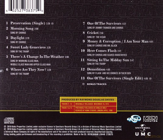 Kinks: Preservation Act Pt 1 [CD]