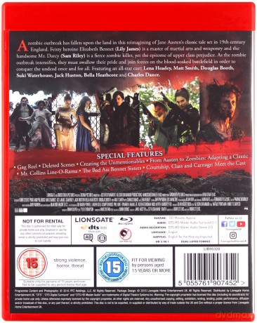 Pride & Prejudice & Zombies (Duma i uprzedzenie i zombie) [Blu-Ray]