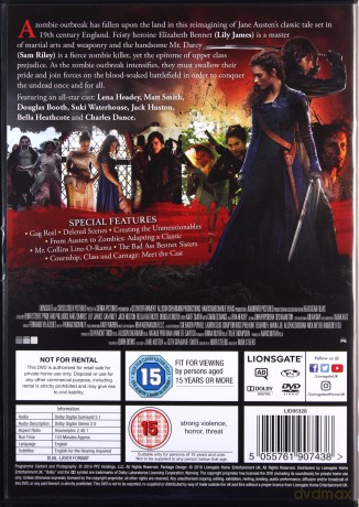Pride And Prejudice And Zombies [DVD]