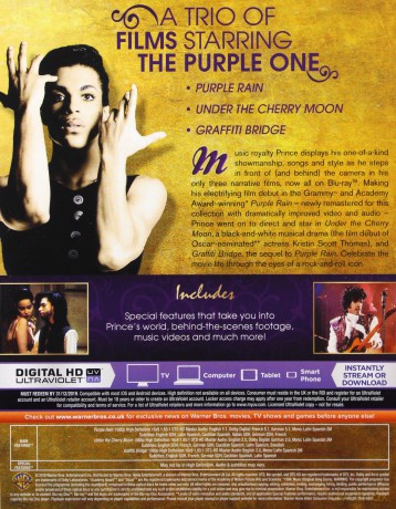 Prince - Movie Collection (Purpurowy deszcz / Zakazana miłość / Graffiti Bridge) [Blu-Ray]