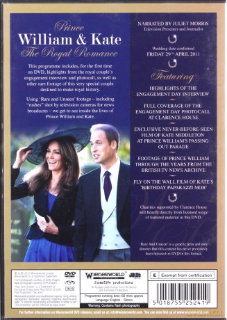 Prince William Kate A Royal Romance [DVD]