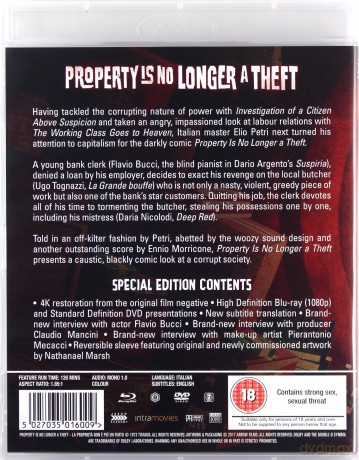 Property Is No Longer A Theft (Własność nie pochodzi już z kradzieży) [Blu-Ray]+[DVD]