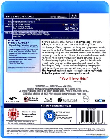 Proposal (Narzeczony mimo woli) [Blu-Ray]