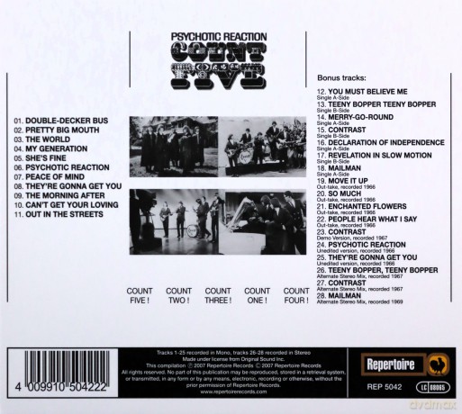 Count Five: Psychotic Reaction (Remastered And Bonus Tracks) [CD]
