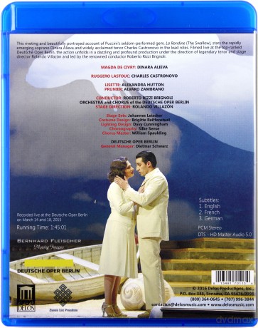 Alievacastronovo: Puccinila Rondine [Blu-Ray]