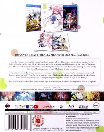 Puella Magi Madoka Magica The Movie: Part 1 and Part 2 - Beginnings/Eternal [2xBlu-Ray]