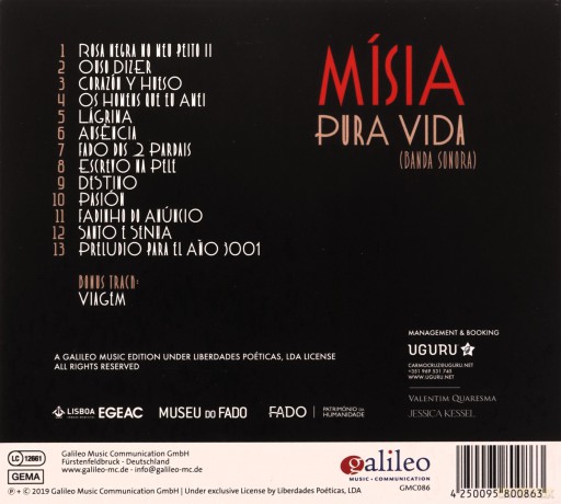 Misia: Pura Vida (Banda Sonora) [CD]