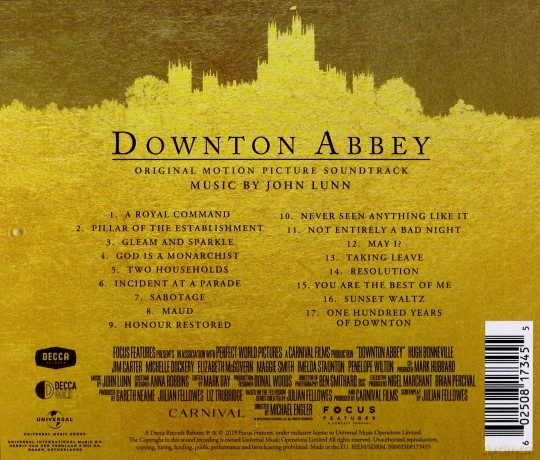 Downton Abbey soundtrack [CD]