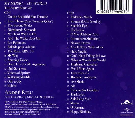 Andre Rieu: My Music My World. The Very Best Of [2CD]