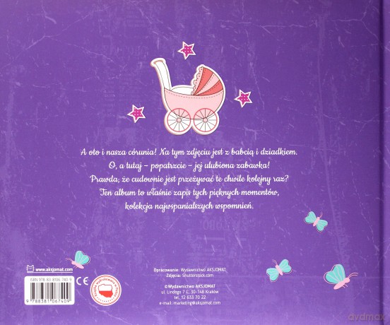 Album naszej córeczki. Pamiątka pierwszych wspólnych chwil [KSIĄŻKA]