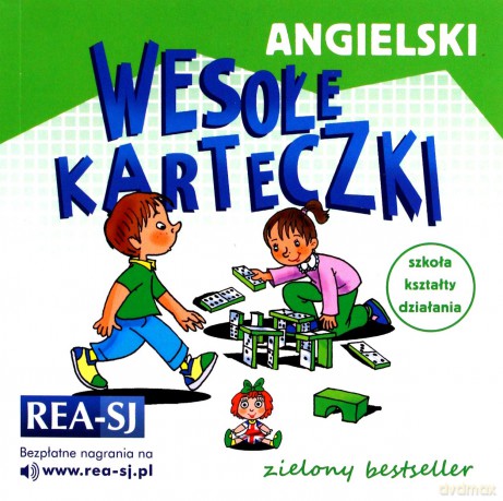 Angielski. Wesołe karteczki szkoła kształty działania [KSIĄŻKA]