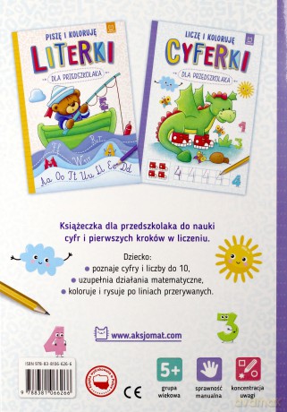 Cyferki dla przedszkolaka. Liczę i koloruję [KSIĄŻKA]