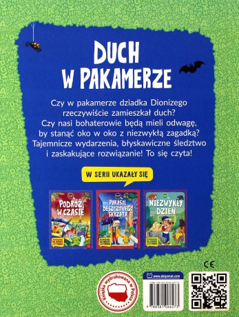 Duch w pakamerze. Duże litery. Opowiadania do nauki czytania [KSIĄŻKA]