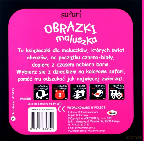 Obrazki maluszka Safari - Piotr Kozera [KSIĄŻKA]