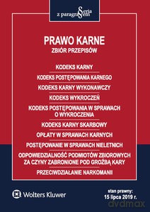 Prawo karne Zbiór przepisów [KSIĄŻKA]