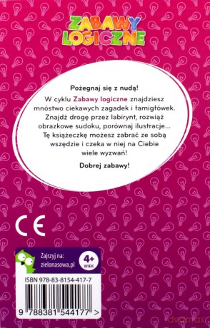 Zabawy logiczne. Zeszyt fioletowy [KSIĄŻKA]