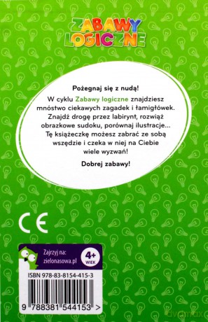 Zabawy logiczne. Zeszyt zielony [KSIĄŻKA]