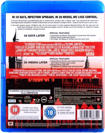 28 Days Later / 28 Weeks Later (28 dni później / 28 tygodni później) [2xBlu-Ray]