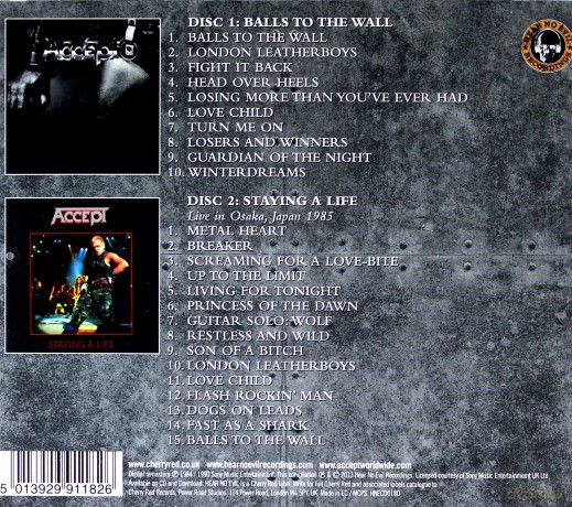 Accept: Balls To The Wall [2CD]