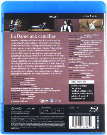 Letestu Paris Opera Ballet: Chopin La Dame Aux Camelias [2xBlu-Ray]