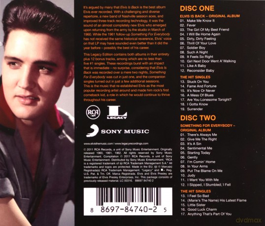 Elvis Presley: Elvis Is Back [2CD]