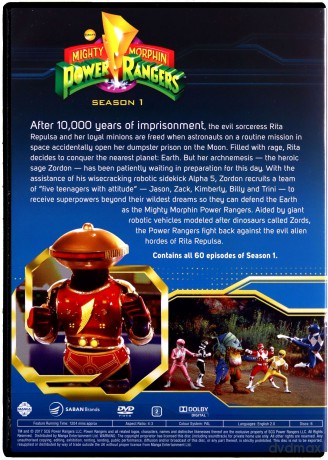 Mighty Morphin Power Rangers Complete Season 1-3 Collection [17DVD]