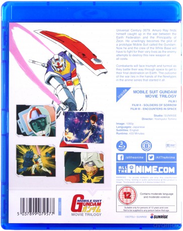 Mobile Suit Gundam Movie Trilogy [3xBlu-Ray]