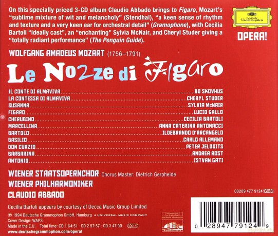Claudio Abbado: Mozart:Le Nozze Di Figaro (Opera!) (BOX) [3CD]