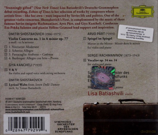 Lisa Batiashvili: Echoes Of Time [CD]