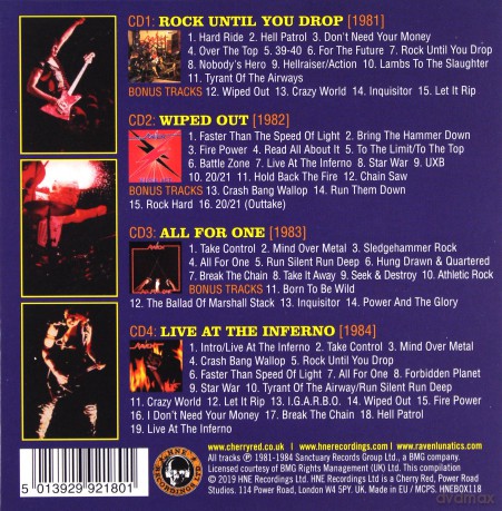 Raven: Over The Top! - The Neat Years 1981-1984 [4CD]