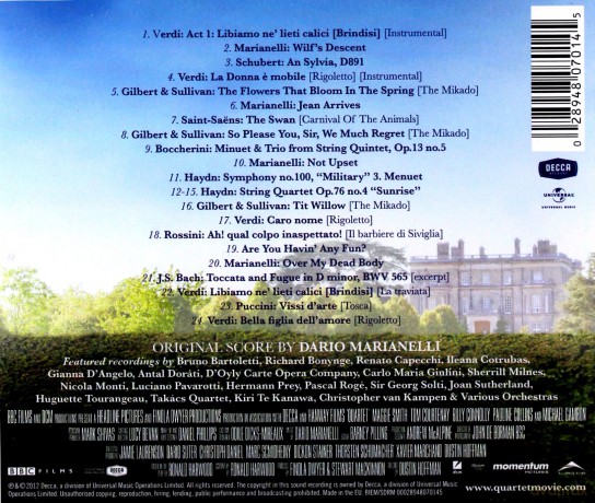 Quartet soundtrack [CD]