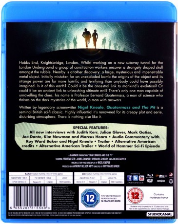 Quatermass and the Pit (Five Million Years To Earth) [Blu-Ray]+[DVD]