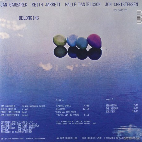 Keith Jarrett: Belonging 180g Audiophile [Winyl]