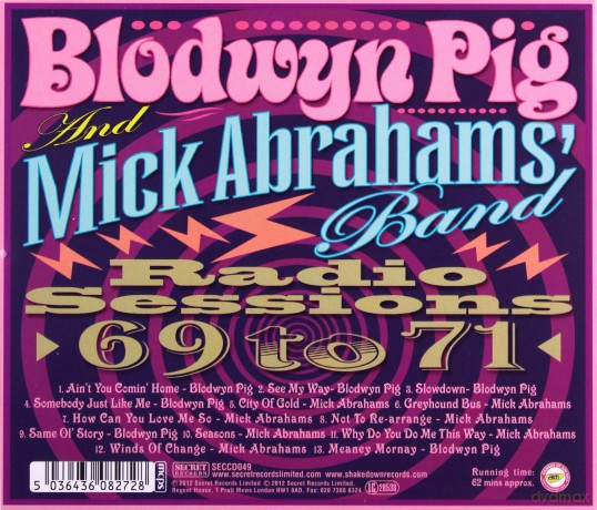 Mick Abrahams Blodwyn Pig: Radio Sessions 69-71 [CD]